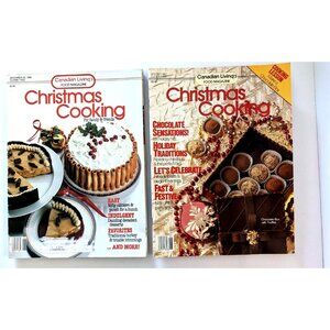 Canadian Living Christmas Cooking Food Magazine 1986 , 1987 VTG Printed inCanada
